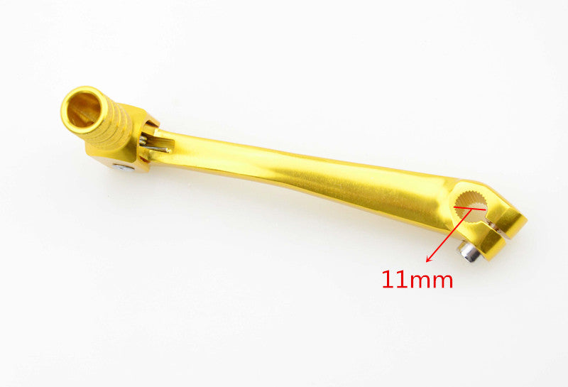 GOOFIT YELLOW Motorcycle CNC Aluminum Folding Gear Shift Lever Fit 110cc Gear Lever Replacement For Most of Motorcycle ATV Dirt Pit Bikes Parts Shifte