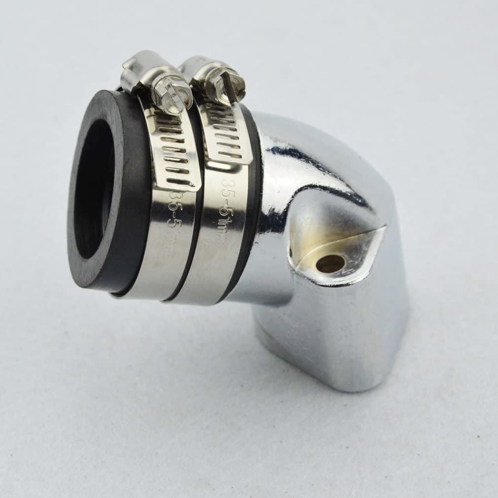 GOOFIT Chrome Intake Manifold Pipe Replacement For GY6 150cc Carburetor