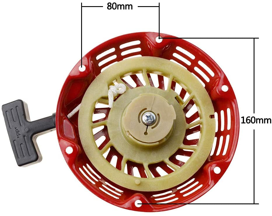 GOOFIT Kick Starters Recoil Starter Pull Start Kickstarters Recoil Pull Starter Replacement For GX120 GX160 GX200 168F 5.5HP 6.5