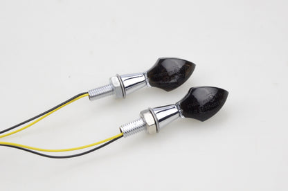 GOOFIT Motorcycle Black Cover LED Indicator Turn Signal light Bulb Replacement For ATV Bike Scooter