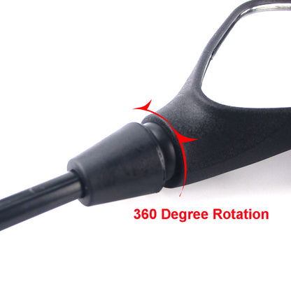 GOOFIT 10mm  Side Mirror Rearview Mirror Black 7/8" Handlebar Mirror Mount Clamp Replacement for all ATV Four-wheelers