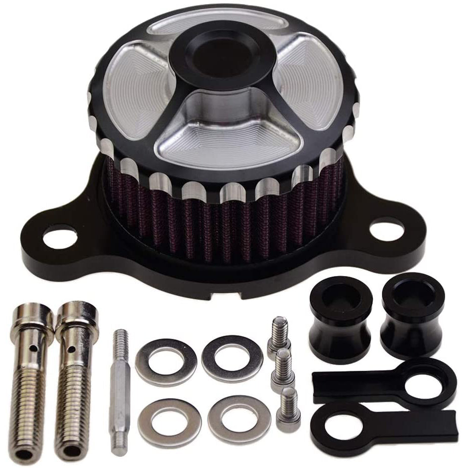 GOOFIT Motorcycle Air Cleaner Kit Replacement for Sportster XL883 XL1200 48 from 2004 to 2014