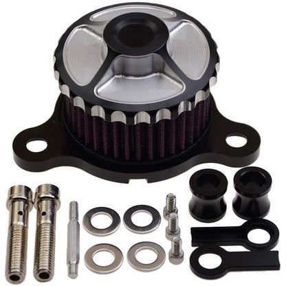 GOOFIT Motorcycle Air Cleaner Kit Replacement for Sportster XL883 XL1200 48 from 2004 to 2014