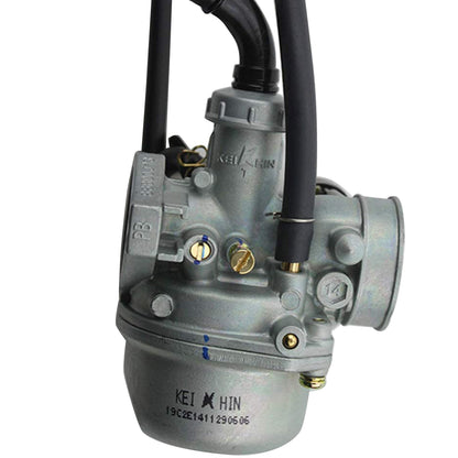 GOOFIT PZ19 19mm Zinc Carburetor with Hand Choke Lever Replacement For 110cc ATV Dirt Bike Go Kart