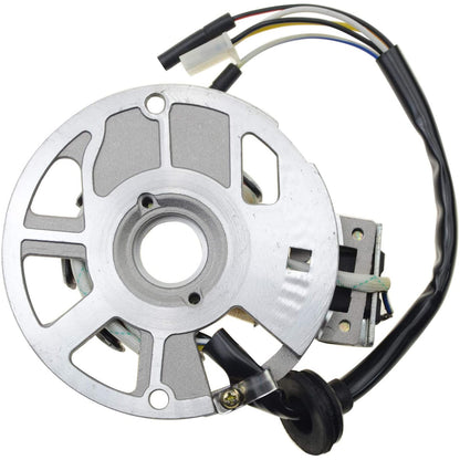 GOOFIT Motorcycle 5 Wires 3 Pin Ignition Stator Magneto Coil Generator Replacement for JOG50 Motorcycle Accessories