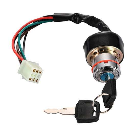 GOOFIT 6 Wire Ignition Key Switch Replacement For 2 stroke Taotao Roketa Sunl Kazuma Baja Pocket Mini Bike