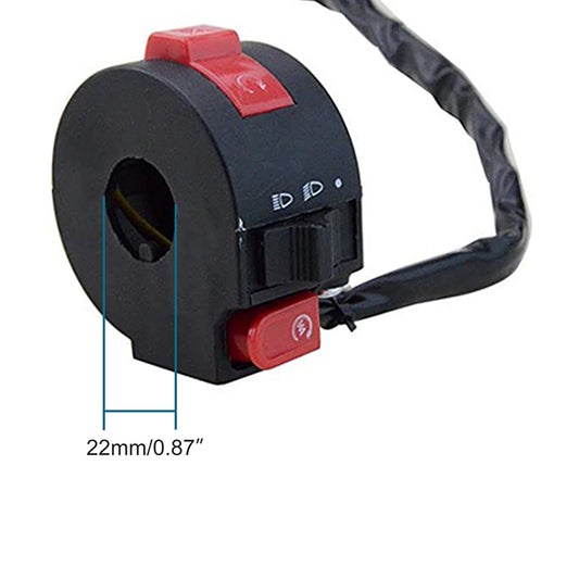 GOOFIT Left light Speaker Switch Assy Replacement for 50cc 70cc 90cc 110cc 125cc 150cc ATVs Quad 4 Wheelers Taotao SunL Coolster