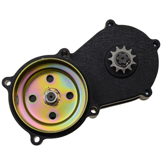 GOOFIT Leah Type Transmission 11 Teeth Double Chain Gearbox Replacement for 47cc 49cc Pocket Bicycle Mini ATV Scooter