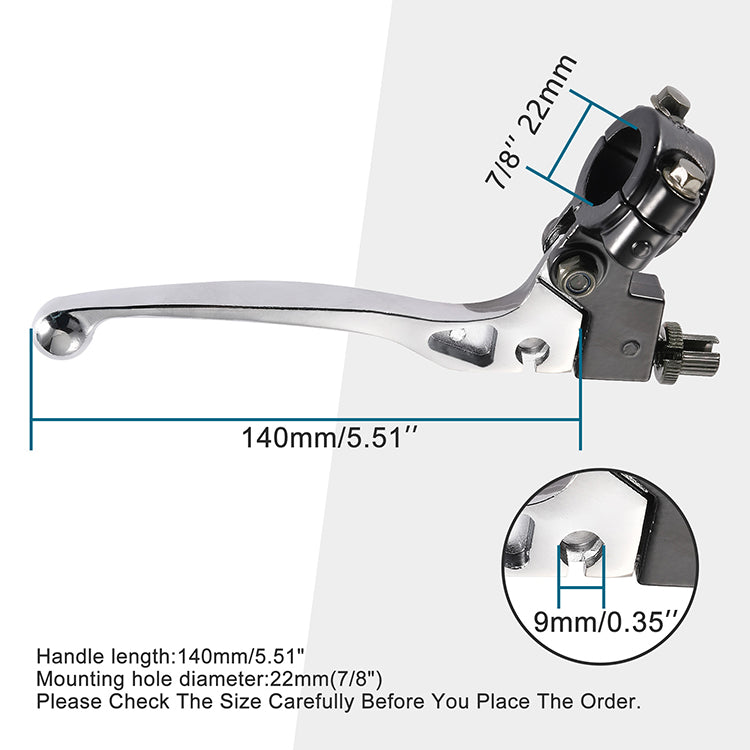GOOFIT 7/8'' Handlebar Clutch Lever Replacement For 50cc 70cc 90cc 110 cc 125cc Dirt Bikes Pit Bike