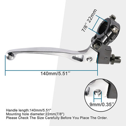 GOOFIT 7/8'' Handlebar Clutch Lever Replacement For 50cc 70cc 90cc 110 cc 125cc Dirt Bikes Pit Bike