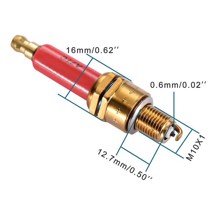 GOOFIT A7TC Liu M.W Iridium Power Spark Plug Red Replacement For ATV Scooter