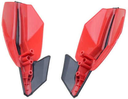 GOOFIT 7/8" 22MM Handguard Motocross Handlebar Hand Brush Guards Protector for Motocross Dirt Bike ATV Off Road Red
