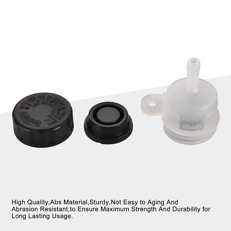 GOOFIT Plastic Universal Rear Brake Fluid Reservoir Oil Cup Replacement for 50cc 90cc 110cc 125cc Motorcycle ATV Dirt Pit Bike