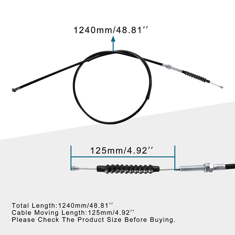 GOOFIT 50.39" Clutch Cable Replacement for 200cc 250cc ATV