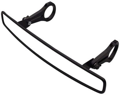 GOOFIT 15" Wide Rear View Center Mirror Convex Design with 1.75" Clamp & Rubber Gasket For UTV Ranger RZR 570 800 900 1000 XP ATV Talon Black