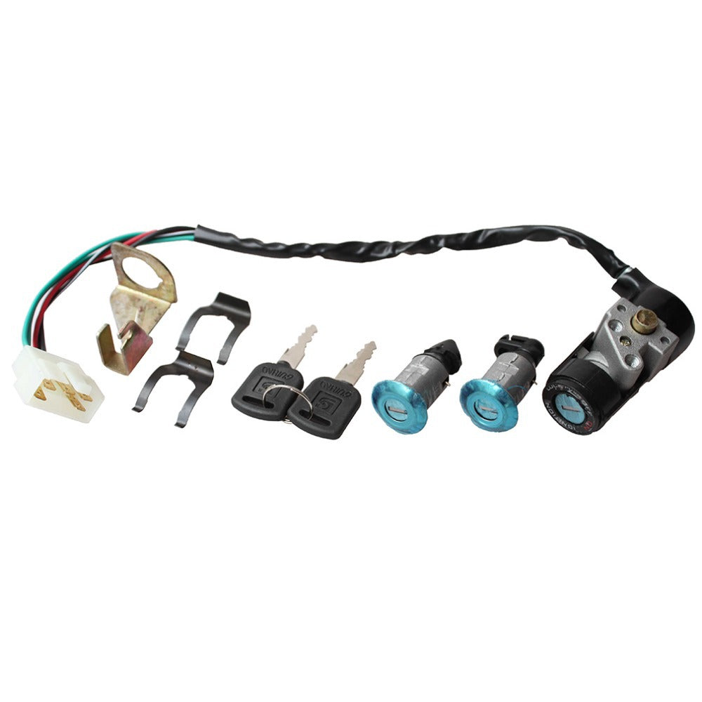 GOOFIT 5-Wire Ignition Key Switch Assy Replacement For 49cc 50cc Scooter Moped