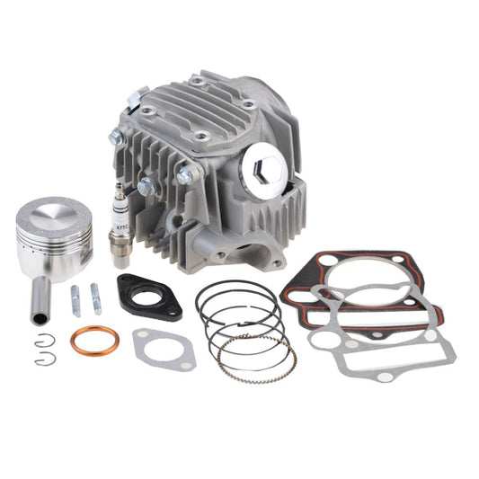 GOOFIT 52.4mm Cylinder Head Piston rings Gasket Spark plug Replacement for 4 Stroke Taotao 110cc ATV Scooter Dirt Bike Motorcycle Engine ATV
