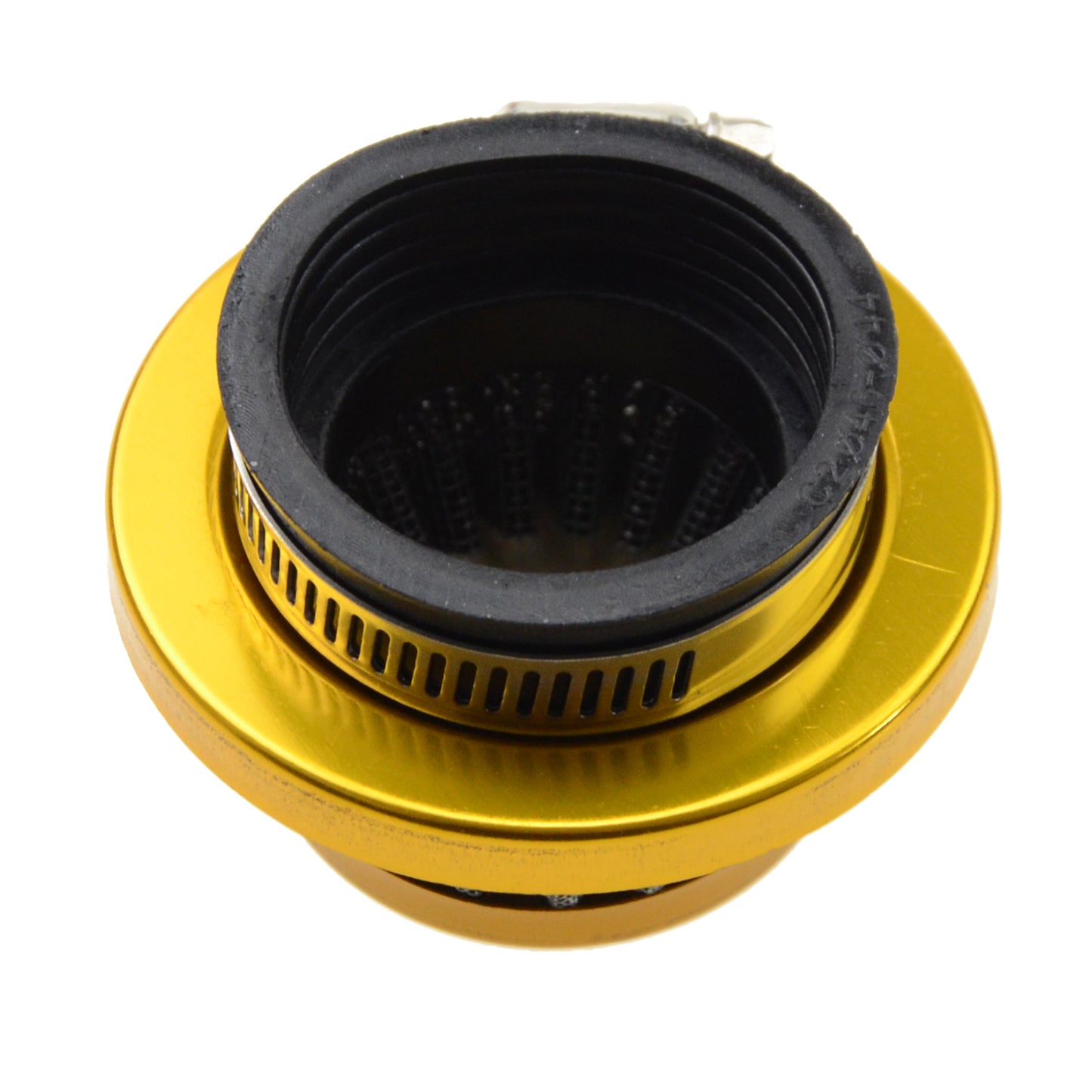 GOOFIT 44mm Gold Air Filter with Aluminum Base for 2 Stroke 47cc 49cc ATV Pocket Bike Mini Quad