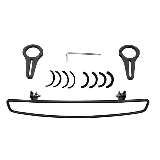 GOOFIT 15" Wide Rear View Center Mirror Convex Design with 1.75" Clamp & Rubber Gasket For UTV Ranger RZR 570 800 900 1000 XP ATV Talon Black