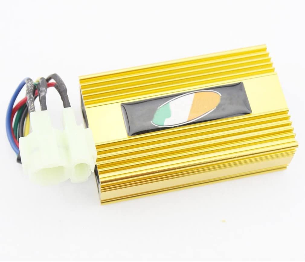 GOOFIT AC Ignition Coil with 6 Pin CDI Box Replacement For GY6 50cc 125cc 150cc Chinese High Performance Racing Scooter