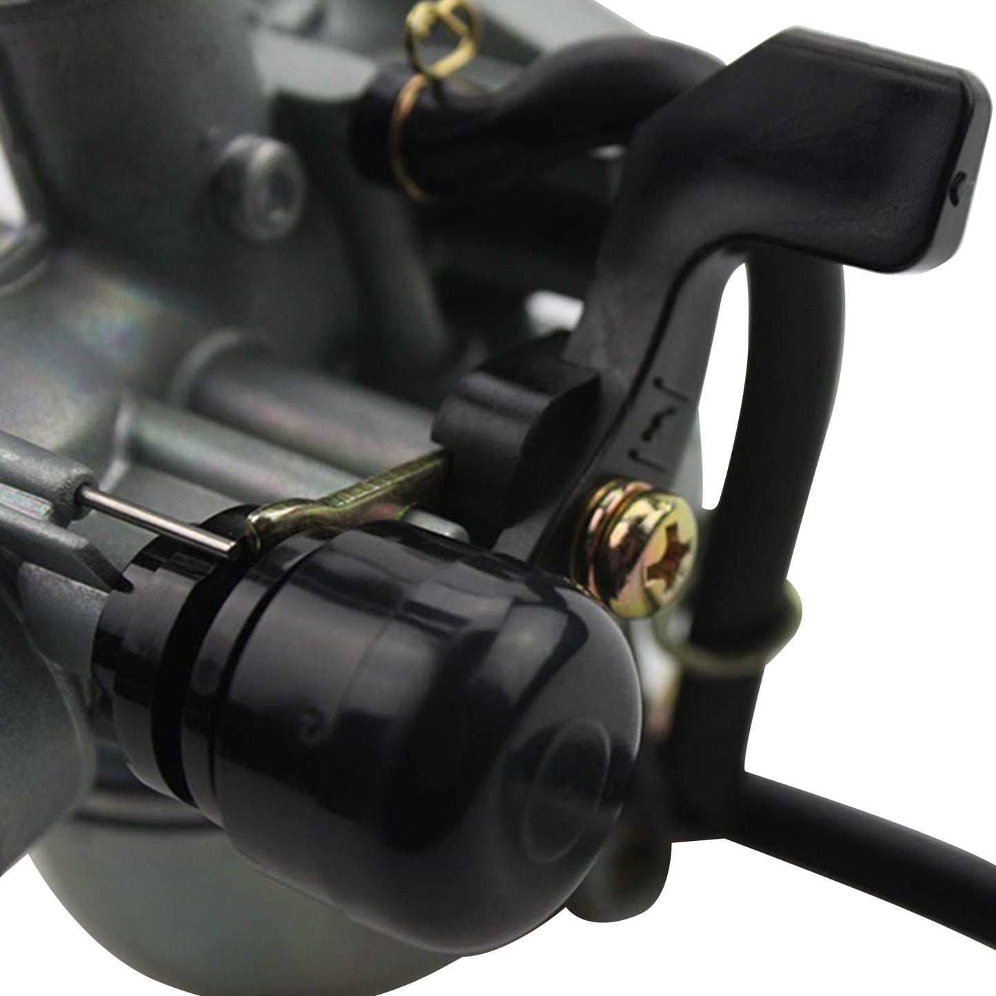 GOOFIT PZ19 19mm Zinc Carburetor with Hand Choke Lever Replacement For 110cc ATV Dirt Bike Go Kart