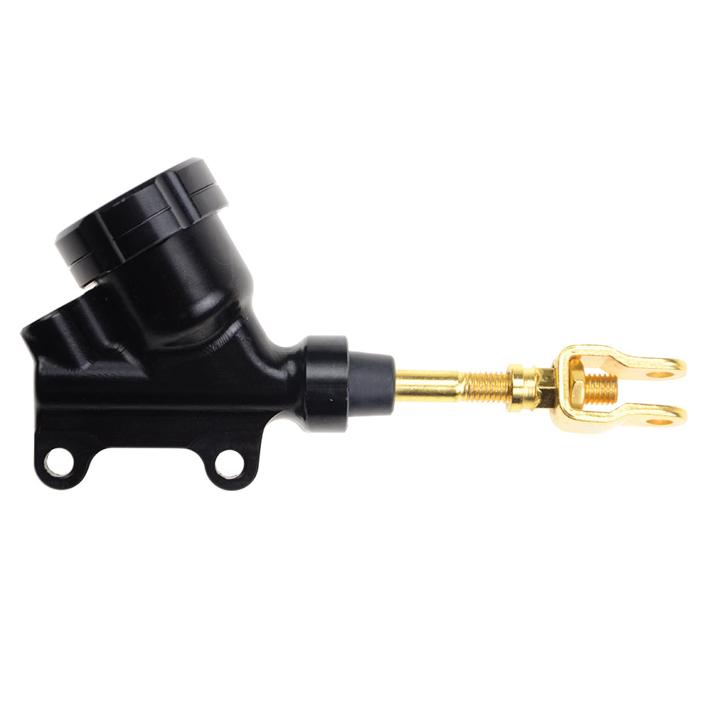 GOOFIT 41mm Black Rear Foot Brake Master Cylinder Hydraulic Brake Pump Replacement For Dirt Bike Pit Qua ATV