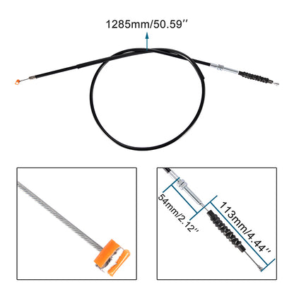 GOOFIT 50.59" Motorcycle Clutch Cable Replacement For 200cc 250cc China Moped Scooter Chinese Scooter ATV Quad Go Kart Moped