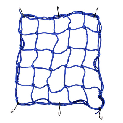 GOOFIT Motorcycle Luggage Cargo Net Helmet Net 15" with Hooks Elasticated Stretchable Replacement for Motorbike ATVs Bikes Cars Trucks