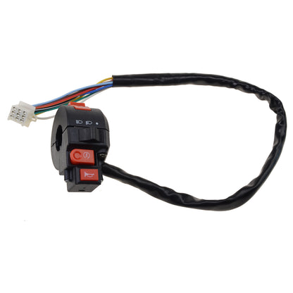 GOOFIT 7/8" 22mm Handlebar 4 Function 9 Pin Right Start Switch with Horn Button Replacement for 50cc 70 cc 90cc 110cc 125cc 150cc 200cc 250cc Chinese