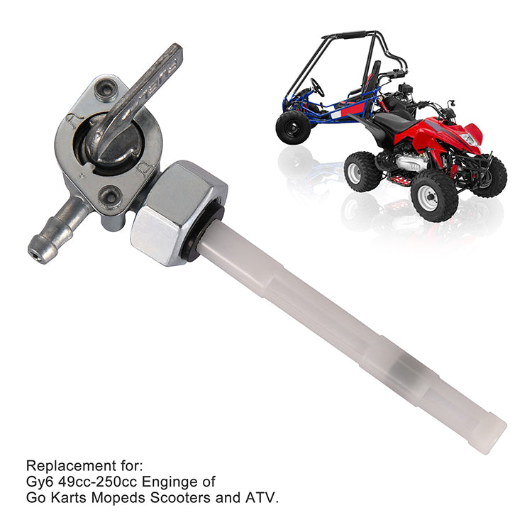 GOOFIT Fuel Cock Within Teeth Fuel Petcock Switch Replacement For 50cc 70cc 90cc 110cc 125cc 150cc 200cc 250cc ATV Dirt Bike Go Kart Pit Bike