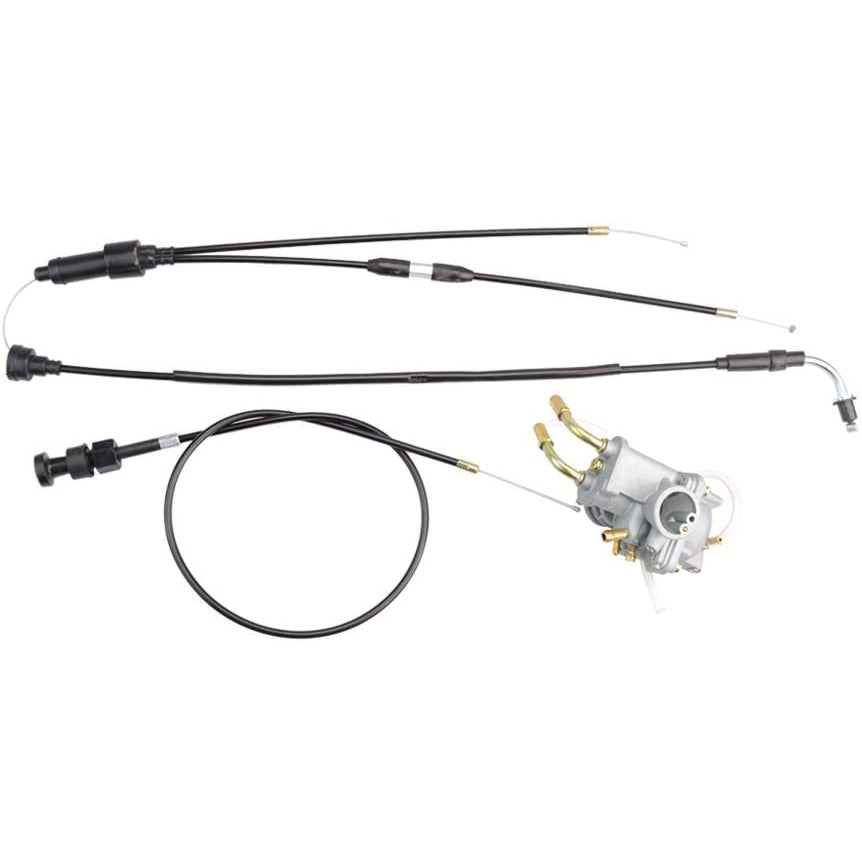 GOOFIT Throttle Gas Cable With Carburetor Carb Replacement for PEEWEE PY50 QT50 PW50 1981-2009 Motorcycle