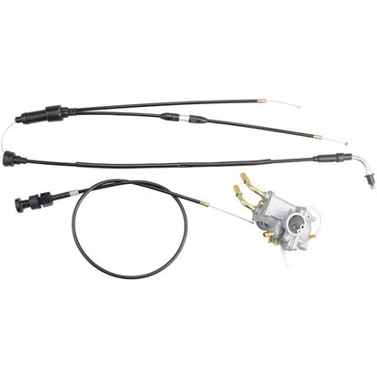 GOOFIT Throttle Gas Cable With Carburetor Carb Replacement for PEEWEE PY50 QT50 PW50 1981-2009 Motorcycle