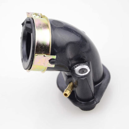GOOFIT 90 Degree Bend Intake Manifold Pipe Replacement For GY6 80cc Moped