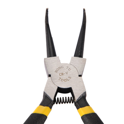 GOOFIT K-06 Hand Tool 90 Degree Tip Yellow Grips Internal Bent Circlip Plier Replacement For Moto ATV Quad Pit Dirt Bike Buggy Go Kart