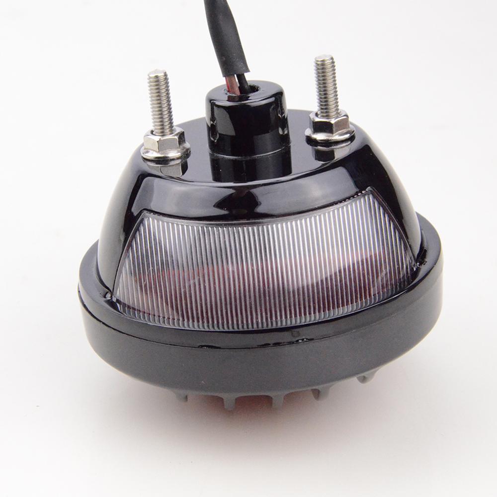 GOOFIT Motorcycle Headlight Brake LED Indicator Tail Light Red Cover Replacement for Scoter Bike ATV