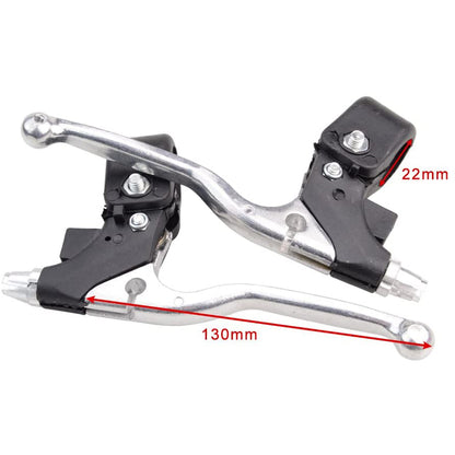 GOOFIT Handles Twist Throttle 22mm Brake Levers Replacement For 47cc 49cc 2 Stroke Mini Moto Dirt Cross Pocket Bike MTB Clutch Levers