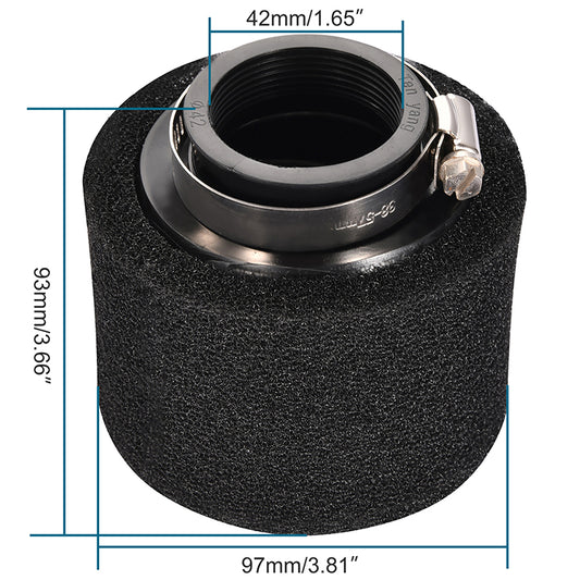 GOOFIT 42mm Air Filter Replacement For 4 stroke 50cc 70cc 90cc 110cc 125cc ATV Dirt Bike