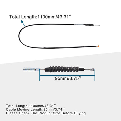 GOOFIT 43.31" Clutch Cable Replacement For 50cc 70cc 90cc 110cc 125cc China Moped Scooter Chinese Scooter ATV Quad Go Kart Moped