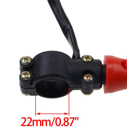 GOOFIT 7/8" 22mm Handlebar 2 Wire Tether Kill Switch Assembly Replacement for 50cc 70cc 90cc 110cc 125cc 150cc ATV 4 Wheeler Quad