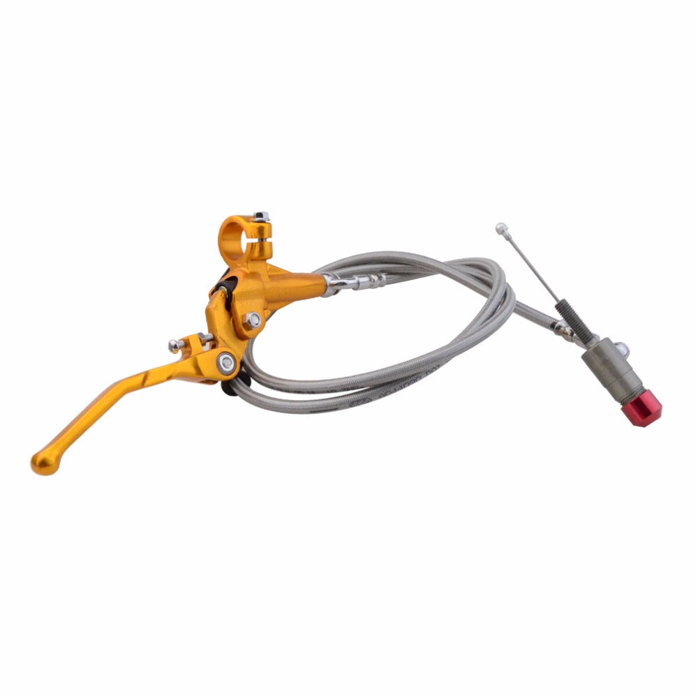 GOOFIT 1200mm Hydraulic Clutch Lever Master Cylinder Fluid Reservoir Lever Replacement for 125-250cc Vertical Engine Off Road Motorcycle
