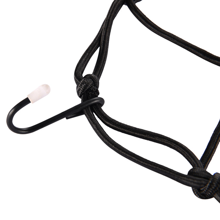 GOOFIT 12" x 12" Fuel Tank Net with Hooks Hold Down Replacement for Motorcycles Motorbike ATVs Bikes Cars Trucks