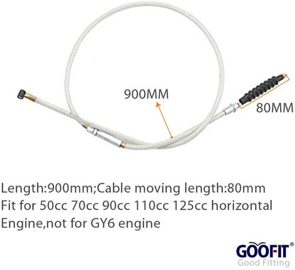 GOOFIT 35.43" Clutch Cable Replacement for 50cc 70cc 90cc 110cc 125cc Dirt Bike
