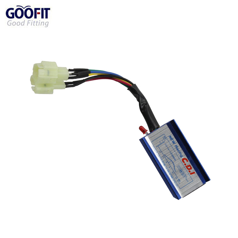 GOOFIT 4+2 6 Pin AC ignition Racing CDI Module Replacement For GY6 50cc 150cc 250cc ATV Scooter