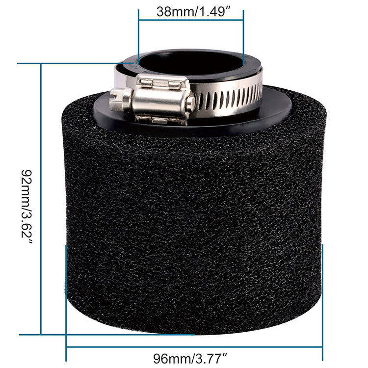 GOOFIT 38mm Air Filter Replacement for ATV Quad Dirt Bike Pit Bike Scooter Go Kart