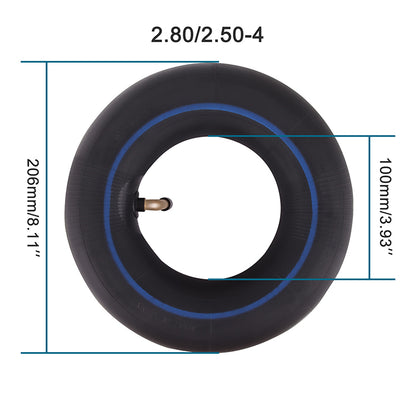 GOOFIT 2.80/2.50-4 280/250-4 2.80-4 Inner Tube Tyres Tire Metal valve TR87 Replacement for Electric Pneumatic Air Filled Hand Truck/Utility Cart