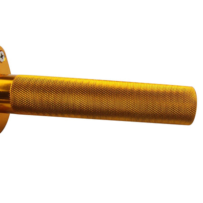 GOOFIT 7/8'' Motorcycle CNC Aluminum Twist Throttle Grips Clamp Replacement For Pit Bike Go Kart Gold