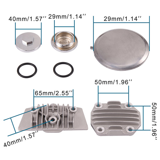 GOOFIT Cylinder Head Cover Sets Replacement For 125cc ATV Dirt Bike Go Kart