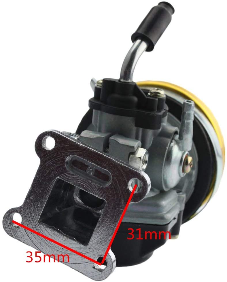 GOOFIT Carburetor with Air Filter for 2 Stroke 37cc 39cc Water-cooled MTA4 Pocket Bike