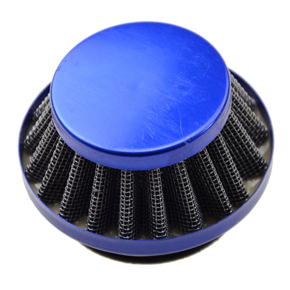 GOOFIT 44mm Blue Air Filter with Aluminum Base for 2 Stroke 47cc 49cc ATV Pocket Bike Mini Quad