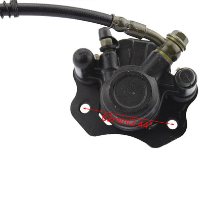 GOOFIT Left Hydraulic Brake Master Cylinder Caliper With Brake Pads Replacement For Chinese 50cc 70cc 90cc 110cc 125cc 150cc 200cc 250cc Taotao Sunl A